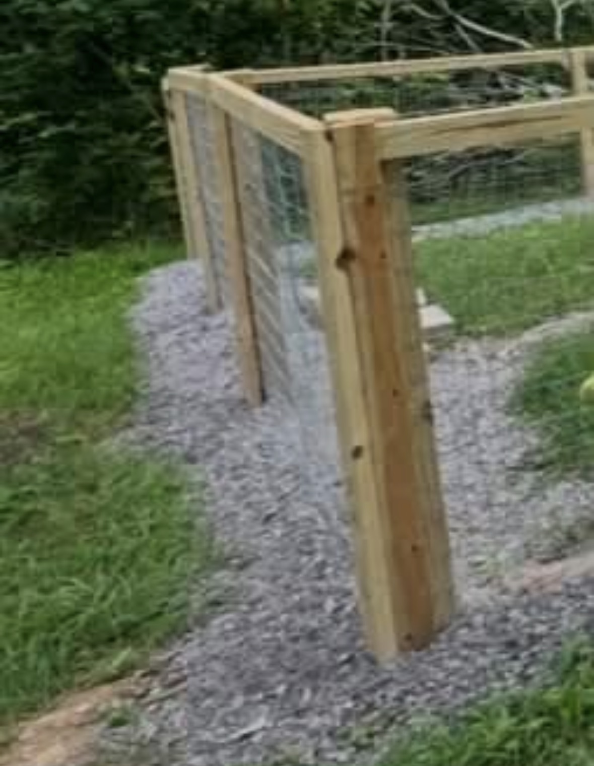 Photo for reference: the fence, the gravel, and fourteen holes of unfinished destiny